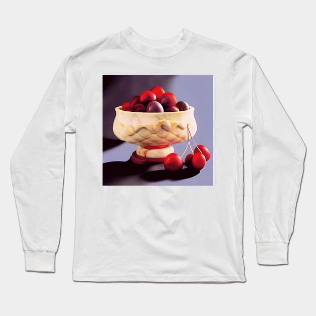 Bowl of Cherries Long Sleeve T-Shirt by DANAROPER